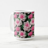 Mug Joli motif fleuri rose boho (Devant gauche)