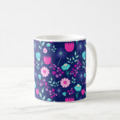 Mug Joli motif floral de fond (Devant droit)