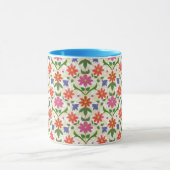 Mug Joli motif floral et Pois sur Ecru (Centre)