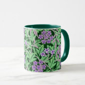 Mug Joli motif floral pourpre (Devant droit)