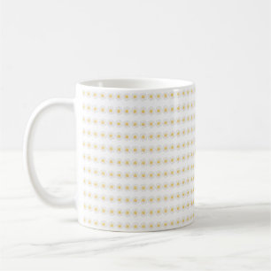 Mug Joli motif floral sans couture de marguerite blanc