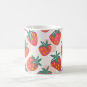 Mug Joli motif pastel à la fraise – Gingham doux (Centre)