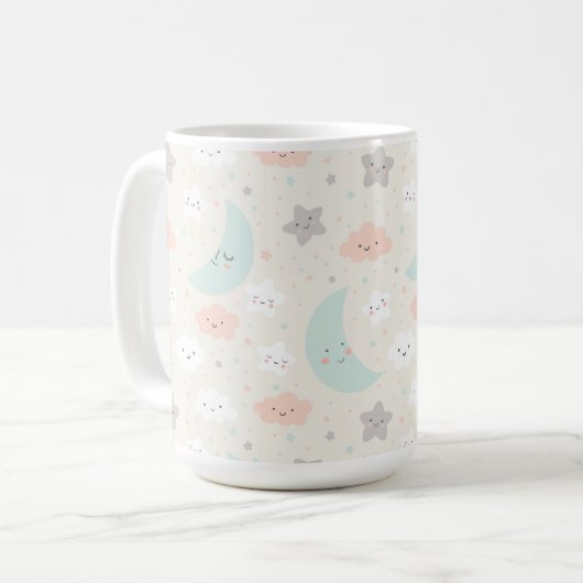 Mug Joli Motif Pastel Sky souriant (Devant gauche)