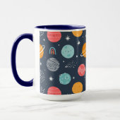 Mug Joli Motif Planète Souriante (Gauche)