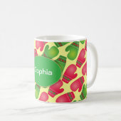 Mug Joli Motif rouge et vert Mittens (Devant droit)