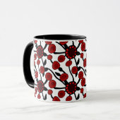 Mug Joli Motif rouge, noir et blanc (Devant gauche)