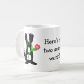 Mug Joli moufette avec citation (Devant gauche)