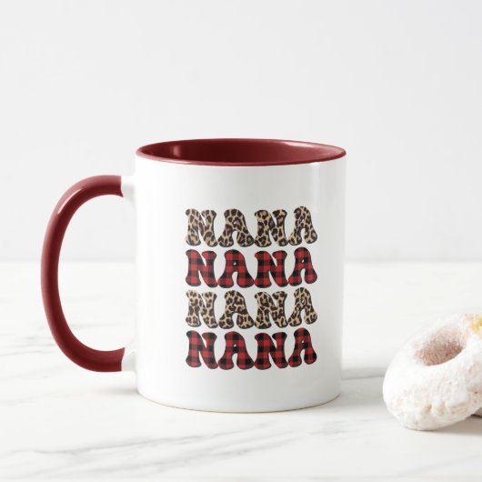 Mug Joli Nana word art (Avec donut)