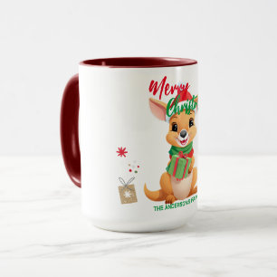 Mug Joli Noël Baby Kangaroo Père Noël Scarf hol
