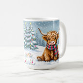 Mug Joli Noël de vache Whimsical Highland (Devant droit)