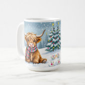 Mug Joli Noël de vache Whimsical Highland (Devant gauche)