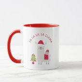 Mug Joli Noël Fa La La La Lama Rouge (Gauche)