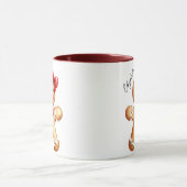 Mug Joli Noël Fille Gingerbread Monogramme (Centre)