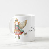 Mug Joli Noël Folk Art Angel (Devant gauche)