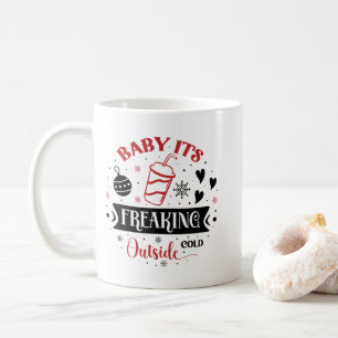 Mug Joli Noël Froid dehors saisonnier