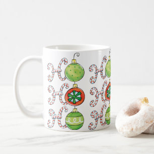 Mug Joli Noël Ho Ho Ho, Décorations Canne à Sucre