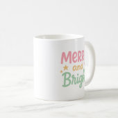 Mug Joli Noël moderne coloré (Devant droit)