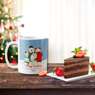 Mug Joli Noël Ours Polaire Vêtement Famille