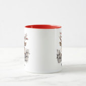 Mug Joli Noël Peeeer Reindeer Rouge Nez Personnalisé (Centre)