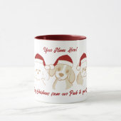 Mug Joli Noël Père Noël chiot (Centre)