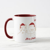 Mug Joli Noël Père Noël chiot (Gauche)