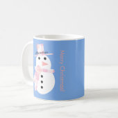 Mug Joli Noël personnalisé Snowman (Devant gauche)