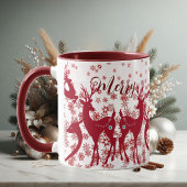 Mug Joli Noël rennes Snowflakes Nordic