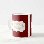 Mug Joli Noël Rouge Bourgogne (Devant gauche)