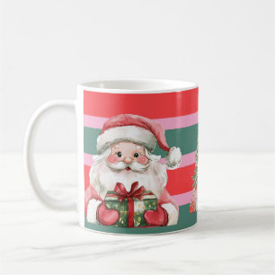 Mug Joli Noël Santa Bonhomme de Neige Arbre