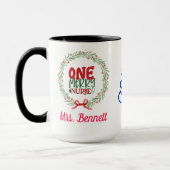 Mug Joli Noël sur mesure Floral Noel Nurse Cadeau (Gauche)
