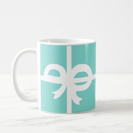 Mug Joli nœud bleu (Gauche)