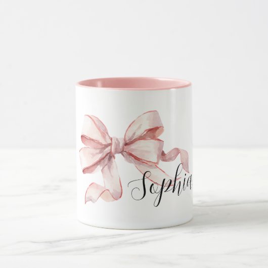 Mug Joli Nœud Rose (Centre)