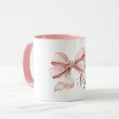 Mug Joli Nœud Rose (Devant gauche)