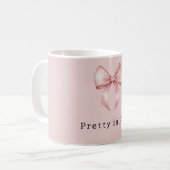 Mug Joli Nœud Rose Féminin (Devant gauche)