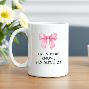 Mug Joli Nœud Rose Mignon Amie à Distance