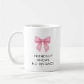 Mug Joli Nœud Rose Mignon Amie à Longue Distance (Gauche)