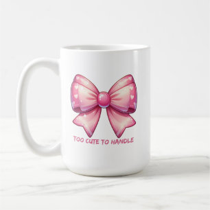 Mug Joli Nœud Rose-Trop Mignon Pour Résister