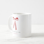 Mug Joli Nœud Rouge Joyuse Saint-Valentin (Devant gauche)