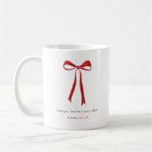 Mug Joli Nœud Rouge Joyuse Saint-Valentin (Gauche)