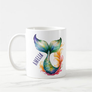 Mug Joli Nom de Fille de la Mer Sirène Coloré