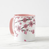 Mug Joli Nom Fleur de Cerisier Rose (Devant gauche)