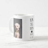 Mug Joli Nouveau Chien Maman Photo Texte manuscrit (Devant gauche)