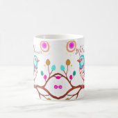 Mug joli oiseau coloré moderne (Centre)