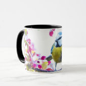 Mug Joli oiseau jaune et bleu - Nature sauvage (Devant gauche)