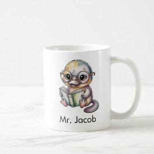 Mug Joli Ornithorynque Lisant un Livre Personnalisé