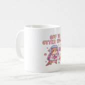 Mug Joli Otter À Otter Space Drôle Pun (Devant gauche)