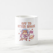 Mug Joli Otter À Otter Space Drôle Pun (Centre)