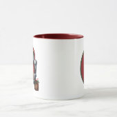 Mug Joli ours de Noël ajouter monogramme (Centre)