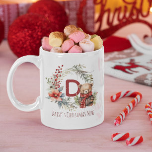 Mug Joli ours en peluche d'hiver pour enfants Cadeau d