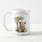 Mug Joli ours en peluche lisant un livre cadeau pour m (Gauche)